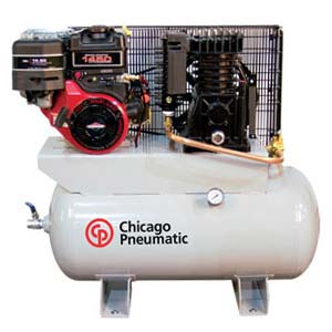 Chicago Pneumatic 2 stage gas engine air compressor