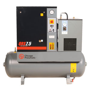 Chicago Pneumatic QRS Rotary Screw Air Compressor 3 to 15 HP